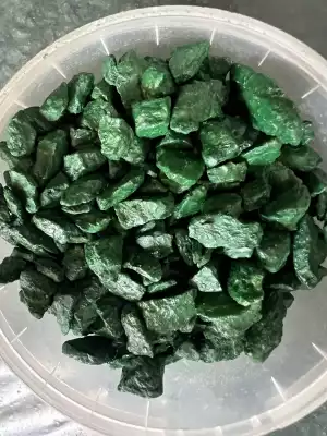 Щебень декоративный зелёный