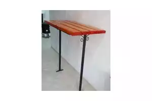 Стол деревянный на двух стойках